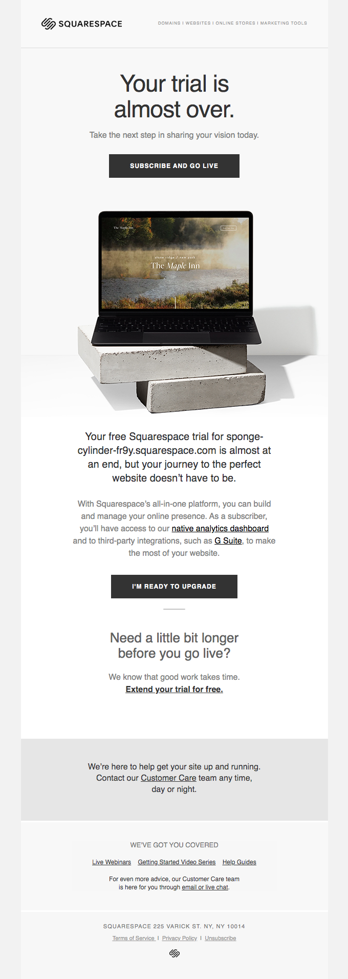 Squarespace email marketing