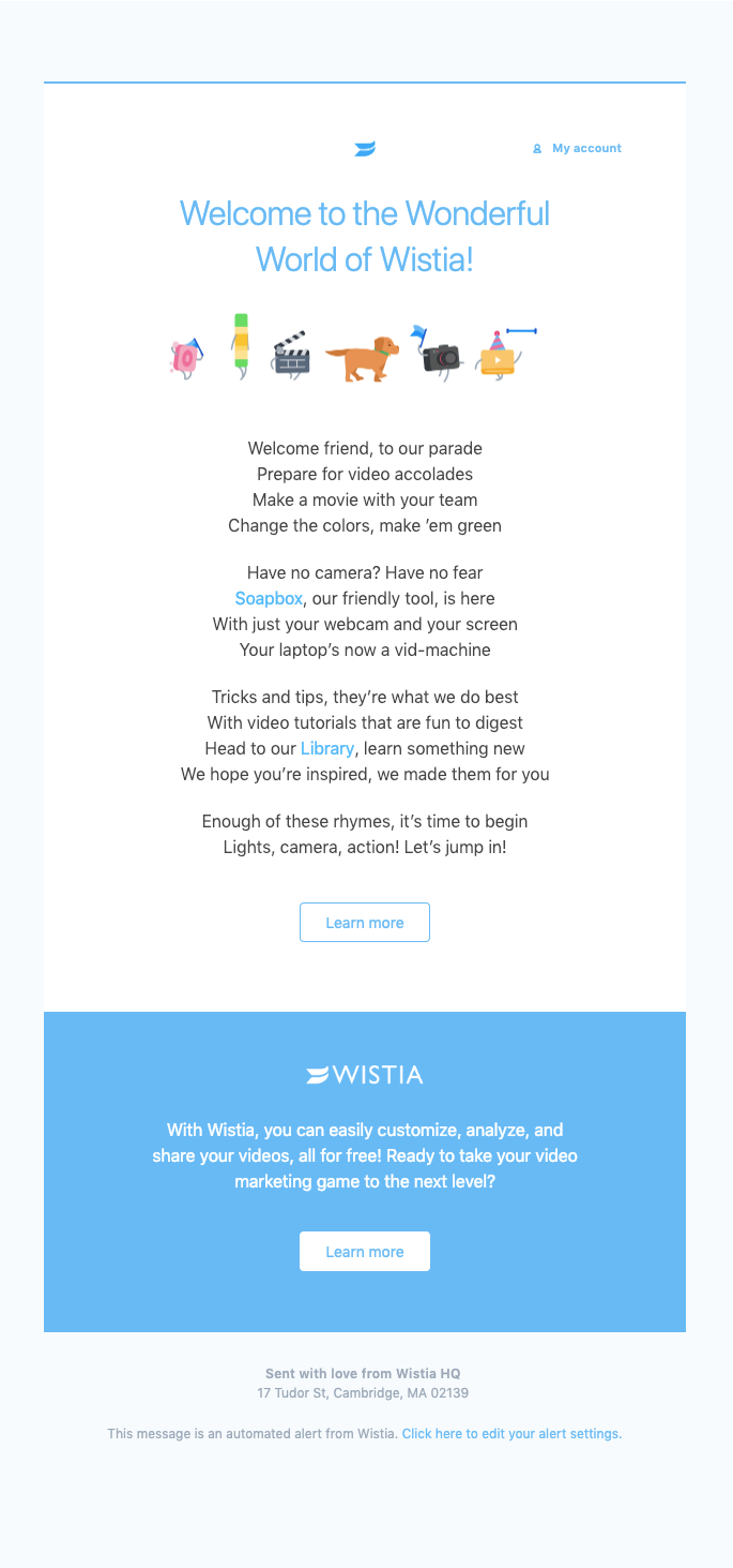 Wistia email marketing