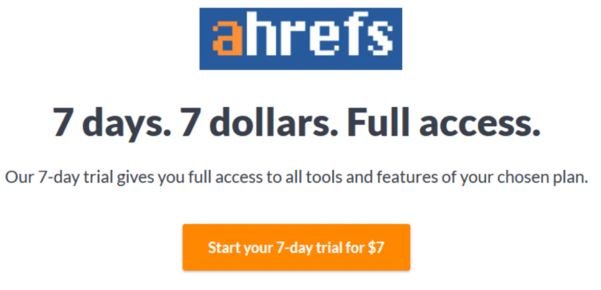 ahrefs end of trial email