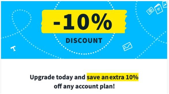 discount email example for saas businesses