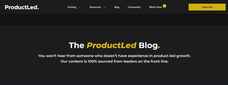 product led blog resources for saas marketing