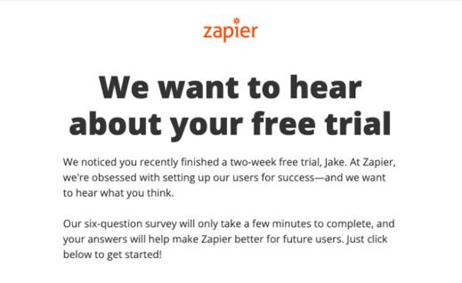 zapier email example for digital marketing