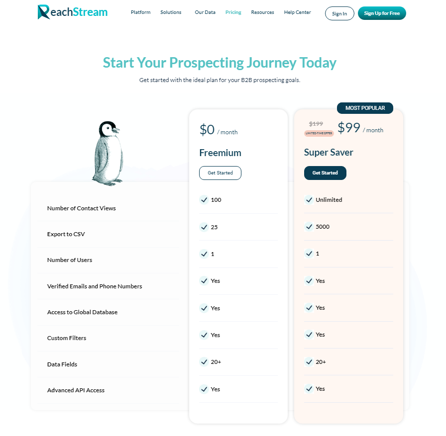 Sign up to ReachStream