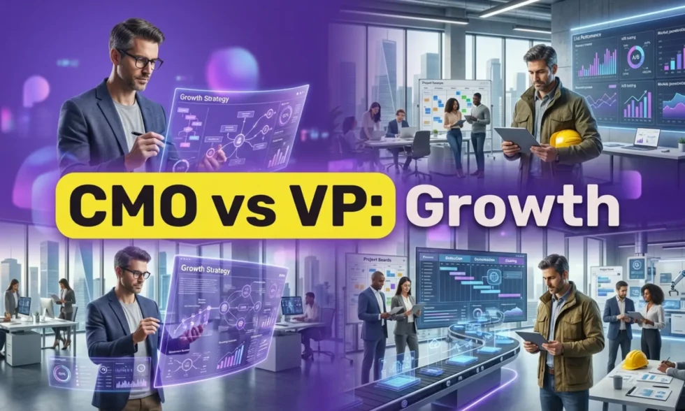 Architect vs. General Contractor: Fractional CMO vs VP of Marketing comparison.