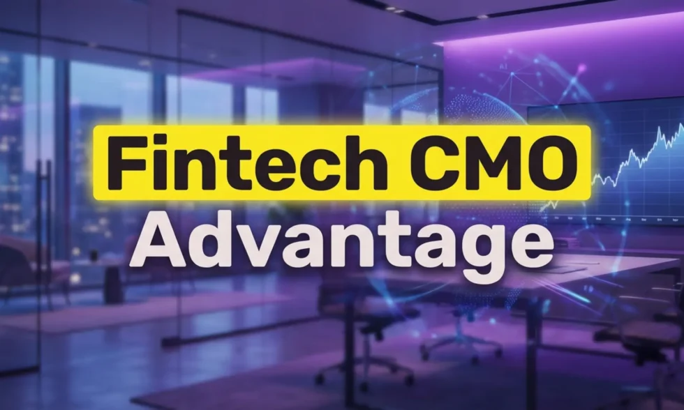 Diagram showing financial growth with a fractional CMO for fintech.